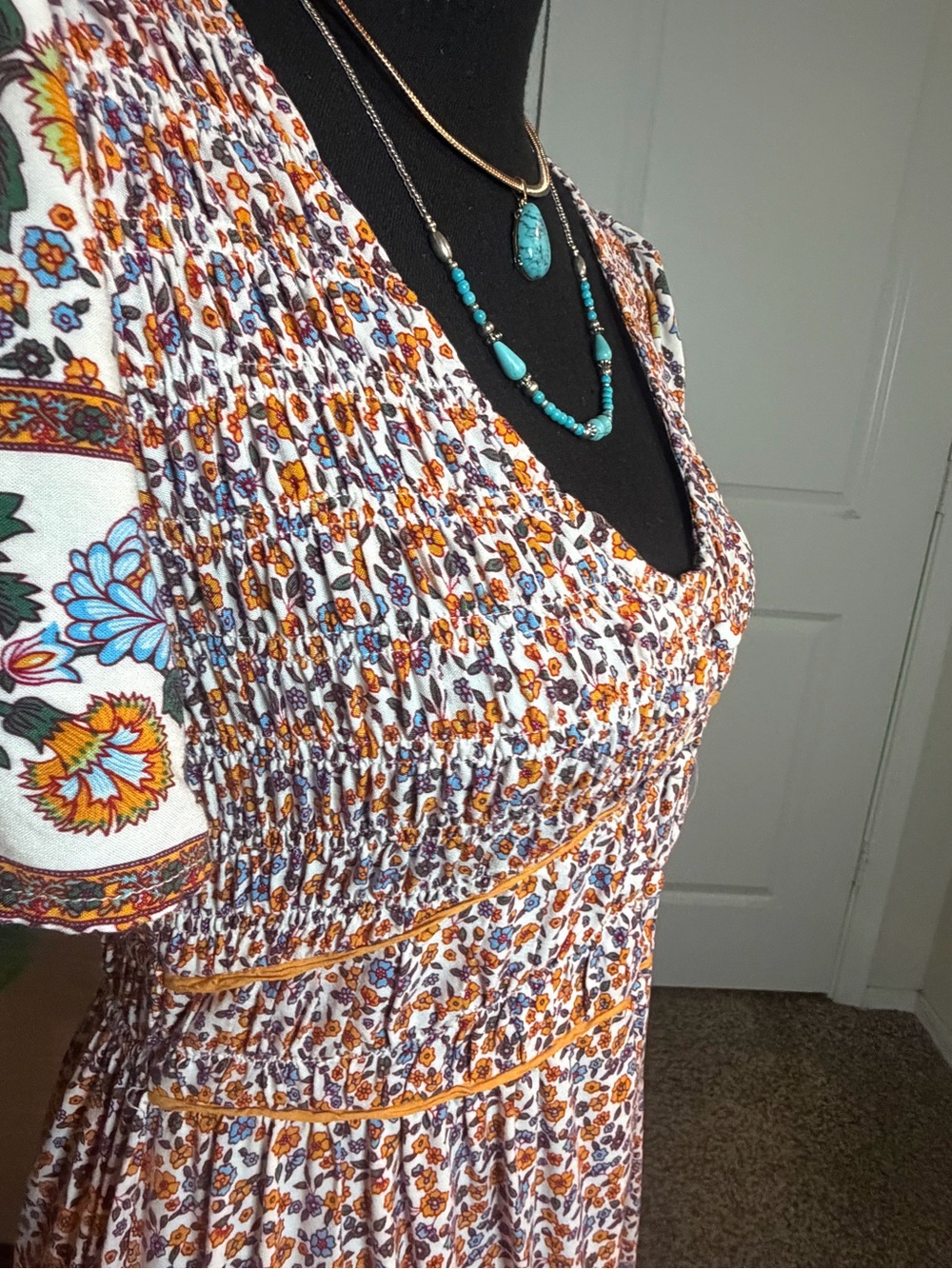 Umgee Floral Maxi Dress - Picture 5 of 12